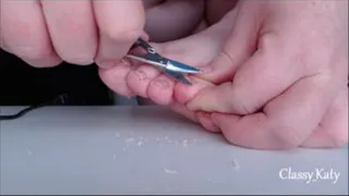 Cutting my toenails naked