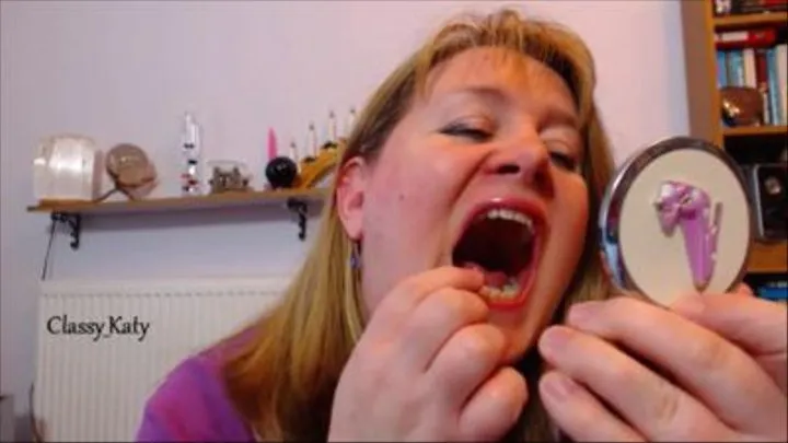 Exploring my mouth using a hand mirror