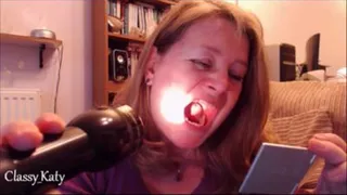 Exploring my mouth with a flashlight and hand mirror