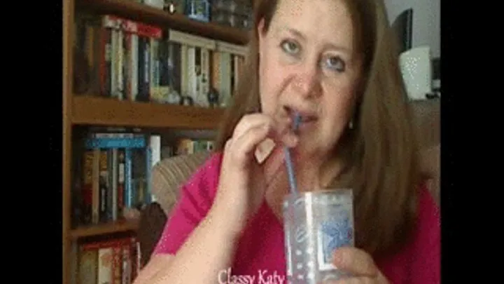 Drinking through a straw