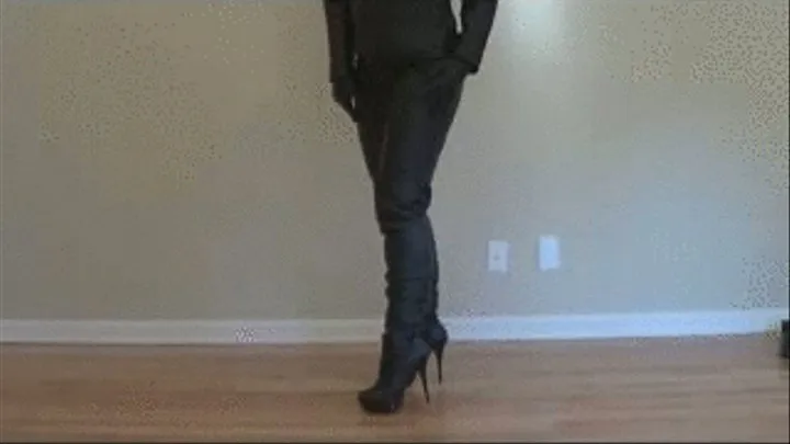 Leather Ass Worship With A Surprise Just for My Bitch Boy (Quick Time Version)