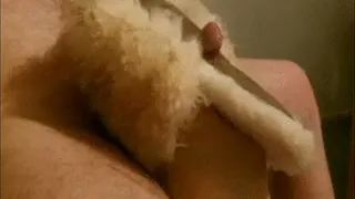 super fluffy slipper stroking