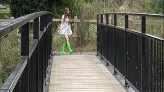 Wearing My Hunter Wellies In The River