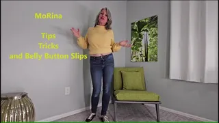 Tips Tricks and Belly Button Slips - MoRina accidental exposure belly fetish