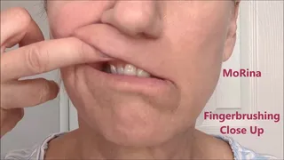 Fingerbrushing Close Up