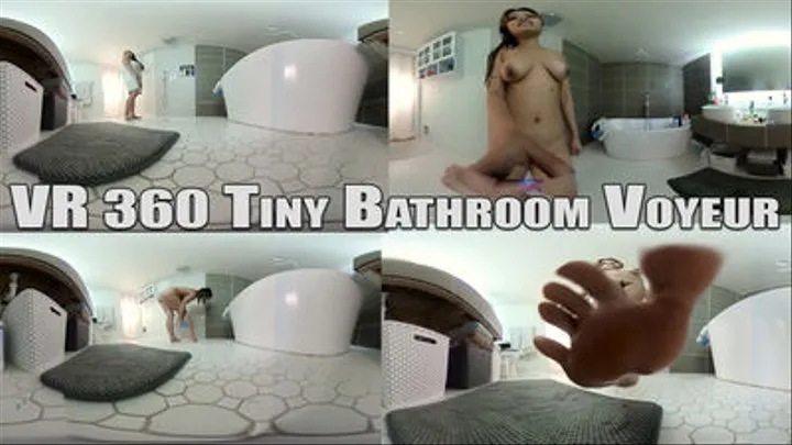 VR360 - TINY BATHROOM VOYEUR feat AstroDomina