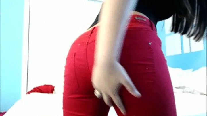 Red Jeans Tease