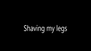 Shaving my long legs