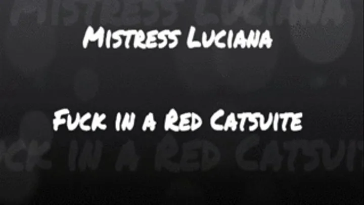 FUCK IN RED CATSUITE