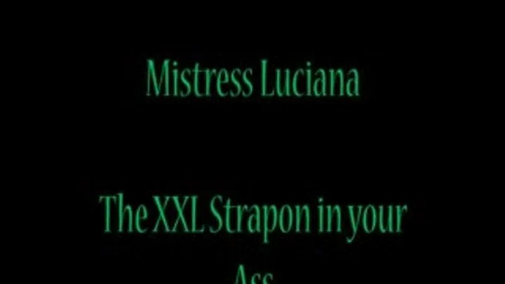 THE XXL STRAPON IN YOUR ASS