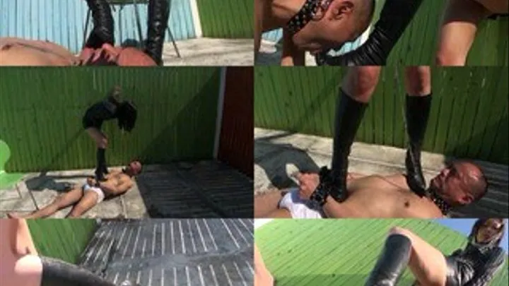 Young Mistress Cuffs and Gags a Man Under the Sun! - Part 3 (Faster Download)