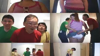 Older Guys Drool Over Giant Lady Friend - Full version