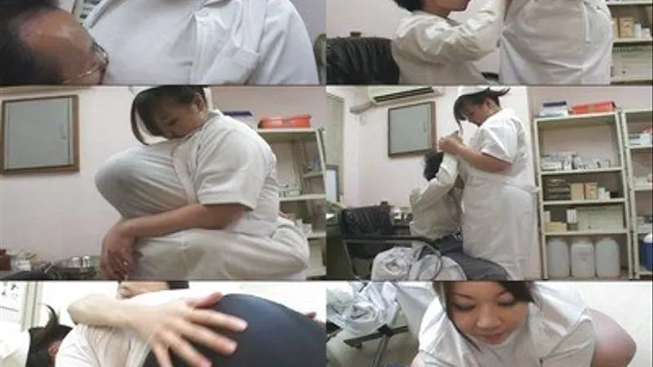 Horny Doctor Plays with Giantess Nurse's Titties - Part 2