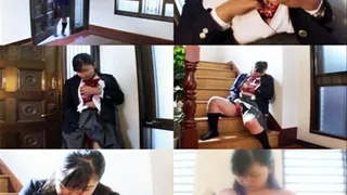 BBW Schoolgirl Plays Her Cunt As Soon As She Arrives Home - JXD-008 - Part 1 ( - AVI Format)