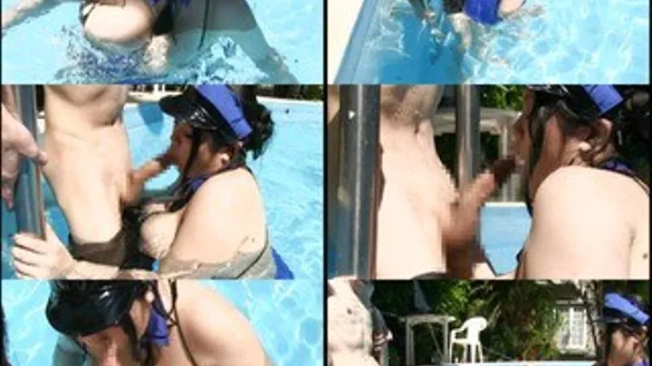 BBW Policewoman Masturbates Tiny Man In The Pool - SND-058 - Part 2 (Faster Download)