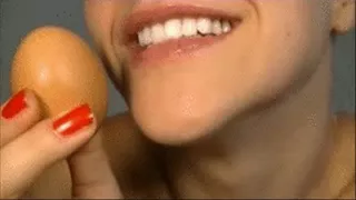 RAW EGG swallowed by DEEP THROAT