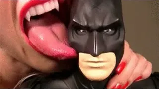 Long Tongue Licking Batman