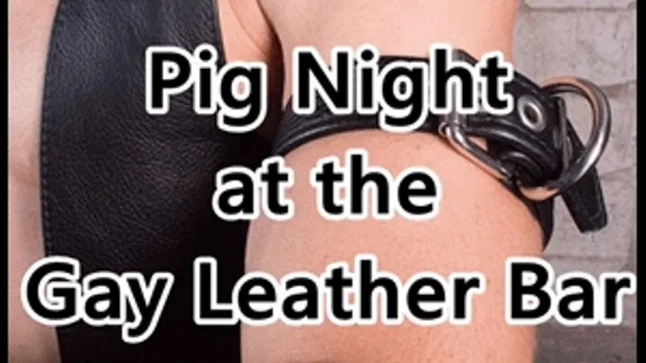 Pig Night at the Gay Leather Bar