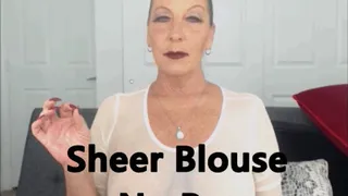 Sheer Blouse No Bra