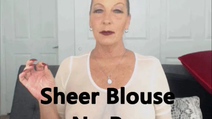 Sheer Blouse No Bra XHD