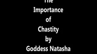 Importance of chastity