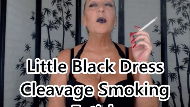 Little Black Dress Smoking Fetish Goddess Natasha XHD