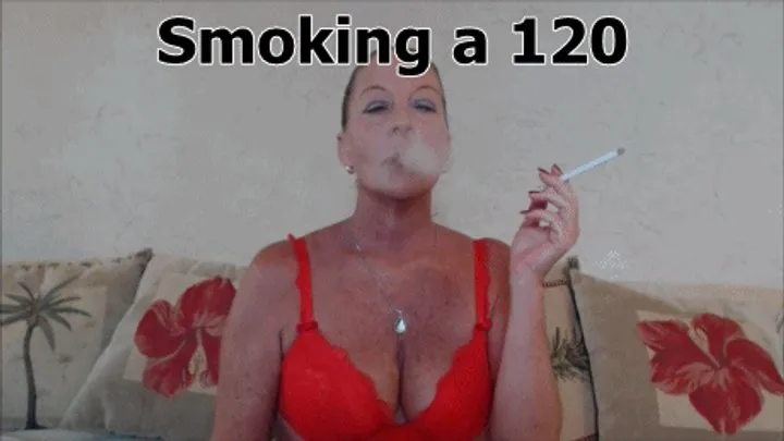 Silent Smoking a 120 Cigarette