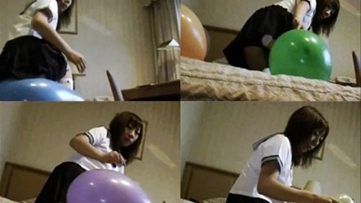 Colorful Balloons Popped by Schoolgirl - YUD-059 - Full version