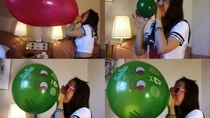 Schoolgirl Attempts To Blow Gigantic Balloons - YUD-062 - Part 3