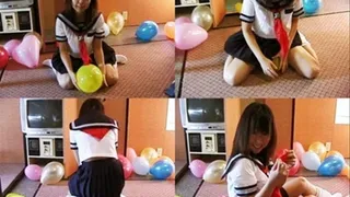 Schoolgirl Balloon Popping Assignment - YUD-006 - Full version