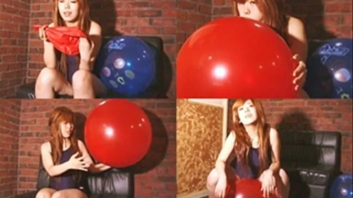 Blowing A Huge Balloon & Popping It - YUD-022 - Part 1 (Faster Download)