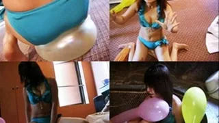 Balloon Playtime From Her Room To Her Tub - YUD-006 - Part 2 (Faster Download)