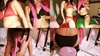 Two Naughty Ladies' Balloon Popping Session - YUD-013 - Part 2 (Faster Download)