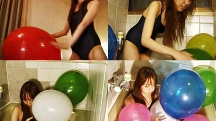 Balloons Pop Under Her Butt In The Tub - YUD-019 - Part 1