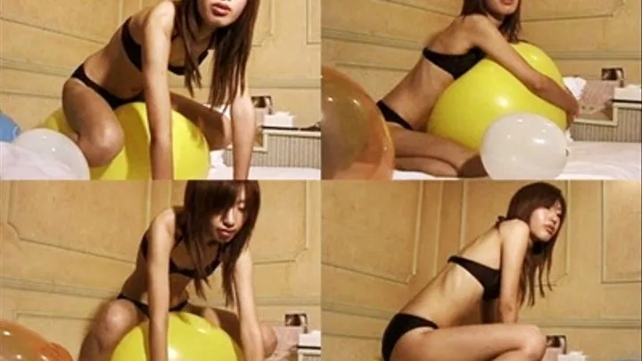 Playful Bikini Lady Fails To Make a Huge Balloon Explode - YUD-037 - Part 2