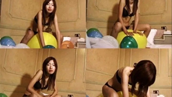 Playful Bikini Lady Fails To Make a Huge Balloon Explode - YUD-037 - Part 1 (Faster Download)