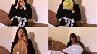 Pretty Japanese Is Having Fun Blowing Balloons - YUD-060 - Full version