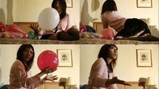 Bored Hot Lady Plays & Pops Balloons - YUD-059 - Part 3 (Faster Download)