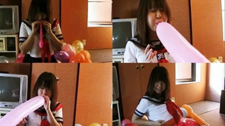 Naughty Young Schoolgirl Blows & Stuffs Balloons On Herself - YUD-006 - Part 1