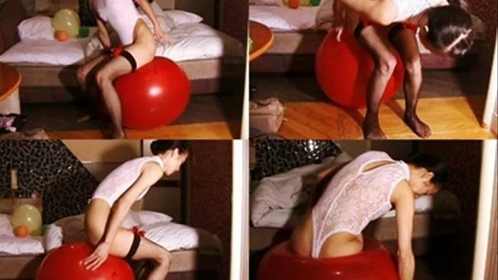 Playful Japanese Sits & Plays With Her Gym Ball - YUD-025 - Full version