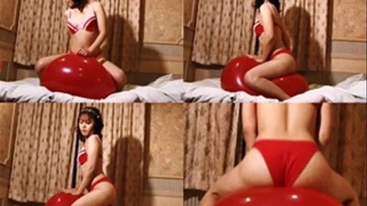 Pretty Lady In Red Bikini Plays Her Red Gym Ball! - YUD-028 - Part 2 (Faster Download)