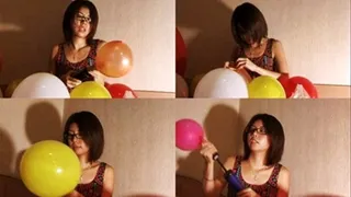 Nerdy Lady Shows Balloon Inflating Skills - YUD-044 - Part 2