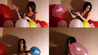 Nerdy Lady Shows Balloon Inflating Skills - YUD-044 - Part 1 (Faster Download)