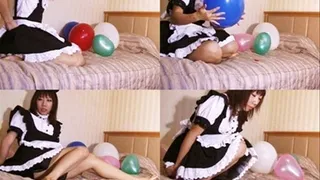 Bored Maid Blows & Explodes Balloons! - YUD-048 - Part 1