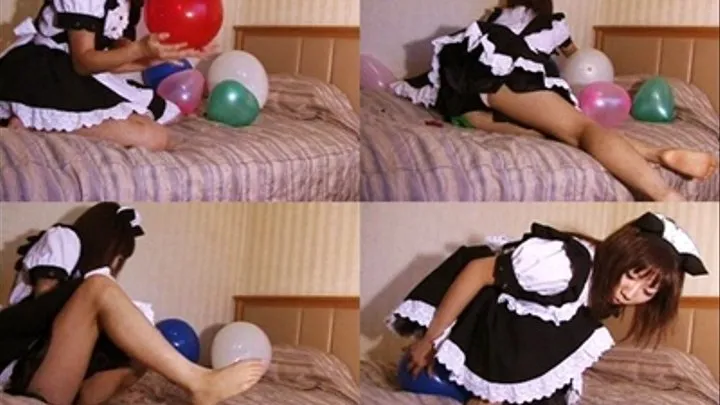 Bored Maid Blows & Explodes Balloons! - YUD-048 - Full version