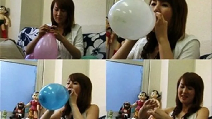 Boredom Strikes! Blowing & Popping Balloons Is The Key! - YUD-014 - Part 2 (Faster Download)