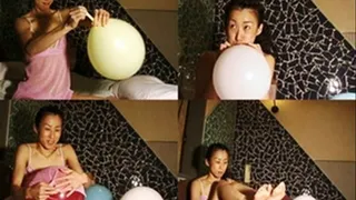 Naughty Japanese Mistress' Body Balloon Stuffing! - YUD-024