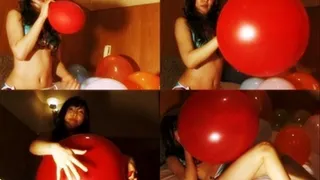 Horny With Her Big Red Balloon On Bed - YUD-039 - Full version