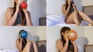 Bikini Lady Blows Colorful Balloons - YUD-075 - Full version