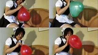 Maid Gets Busy Blowing Balloons - YUD-065